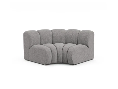 Modul Corner, "Lupine", 1 Seat, 185x95x70, Light Grey