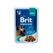Konservuotas ėdalas katėms Brit Premium Cat Delicate Beef in Gravy, 85 g kaina