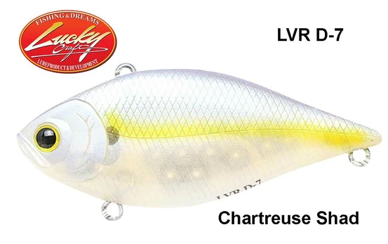 Vobleris Lucky Craft LVR D-7 Chartreuse Shad 7 cm