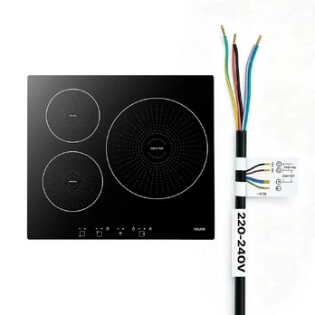 Indukcinė kaitlentė 60 cm, 3 zonos