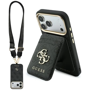Case Guess 4G with wallet Magsafe for iPhone 18 Pro / 17 Pro brown
