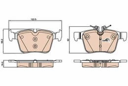 TRW GDB2071 Brake pad set