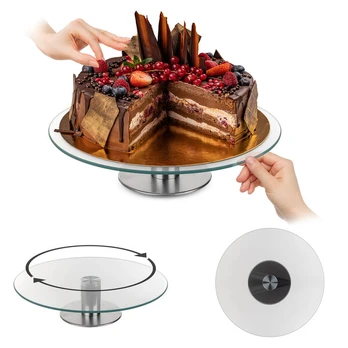 KADAX besisukantis tortų stovas 28cm stiklas