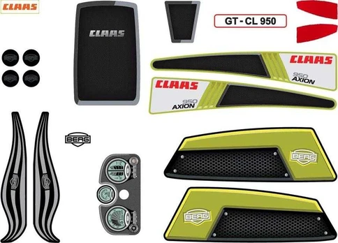 Berg XL Frame - Sticker set CLAAS