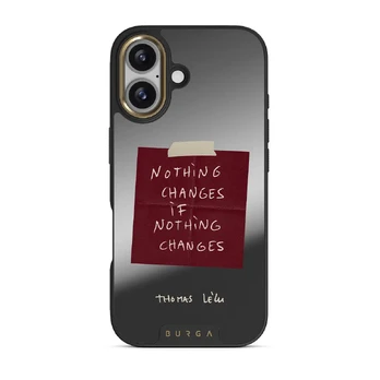 Nothing Changes - iPhone 17 Case, Elite Mirror Dark (MagSafe) / Gold