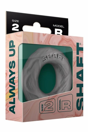 SHAFT C-RING Model R Medium Gray Flexiskin™ Liquid Silicone