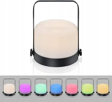 Lauko Rgb sodo kempingo žibintas metalinis