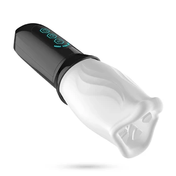 Crushious Fellatrix Rotating Intimate Device White 21cm USB Waterproof