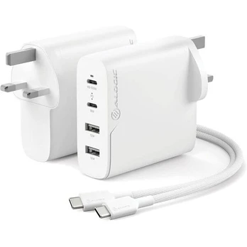 USB įkroviklis - ALOGIC - 100W - 4 prievadai - GaN technologija - Kompaktiškas ir galingas