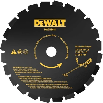DEWALT TARCZA TNĄCA 24z DO KOSY 54V