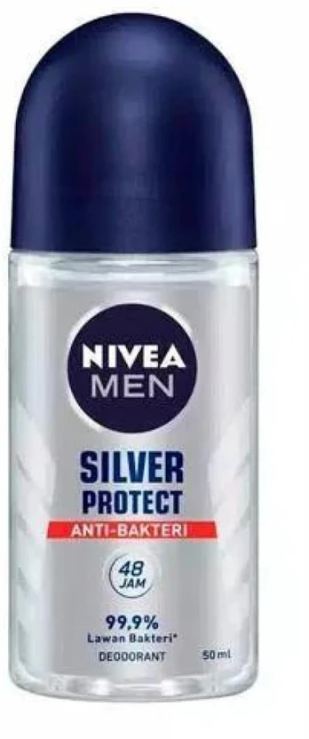 Nivea Desodorante Roll On, 50 ml Men Sidabrinis Protect