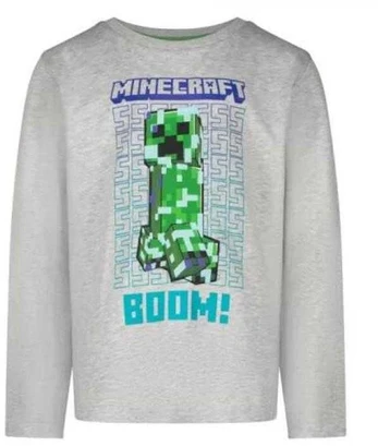 "Minecraft" vaikiški marškinėliai ilgomis rankovėmis