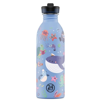 Vaikiška gertuvė OCEAN FRIENDS su šiaudeliu