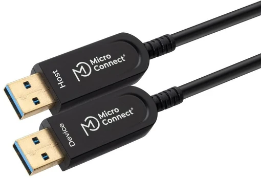 Kabelis USB MicroConnect USB-A - USB-A 10 m Juodas (MC-USB3.0AA10BOP)