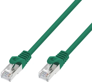 Extralink Cat.7 S/FTP 1m 20G Žalias Patch Cord LAN Copper Network Cable Twisted Pair
