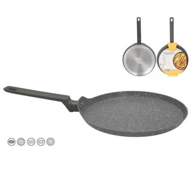 Kitchengo Keptuvė GRANITE Blynams Indukcinė 26cm