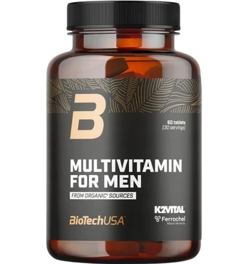 BioTech Multivitamin for Men from organic sources, 60 tab