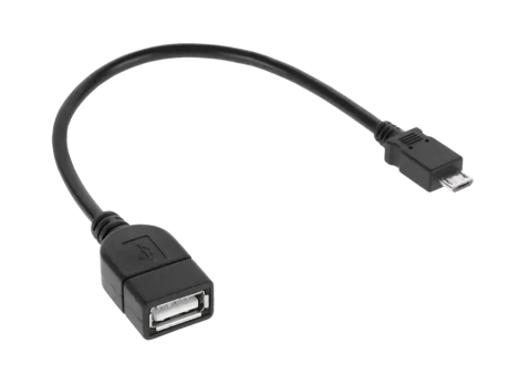 Cabletech USB kabelio lizdas A - mikro USB kištukas 20 cm