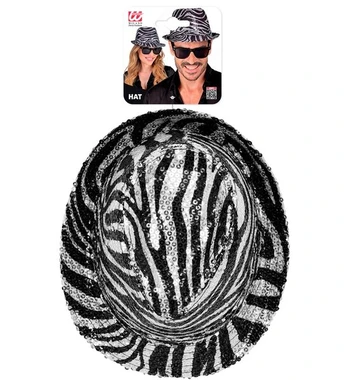 ANIMALIER ZEBRA SEQUIN FEDORA