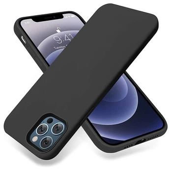Dėklas Silicon Apple iPhone 13 Pro juodas