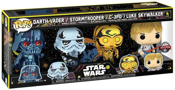 Funko POP pack 4 figures Star Wars Exclusive