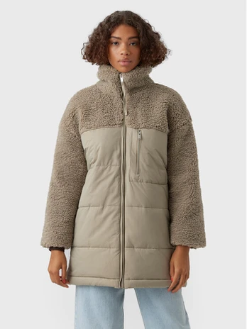 Vero Moda Žieminė striukė Edith 10267692 Smėlio Relaxed Fit