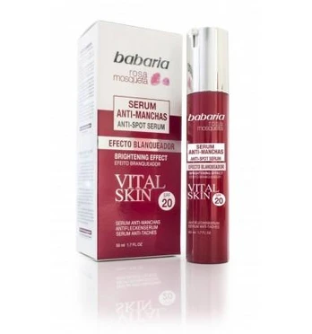 BABARIA Veido serumas nuo tamsių dėmių SPF20, 50 ml