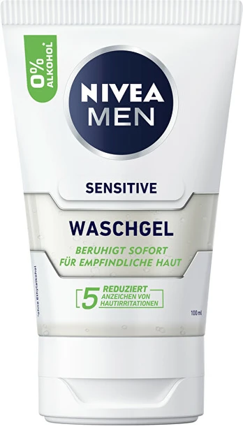 Nivea Men Sensitive Face Wash valomasis gelis vyrams, 100 ml