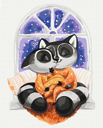Tapybos rinkinys "Raccoon hugs"