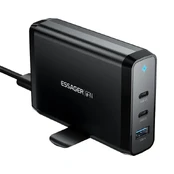 Desktop Charger 2xUSB-C 1xUSB-A 140W Essager GaN (black) kaina