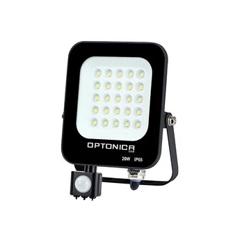20W LED prožektorius su judesio davikliu, juodas, 4500K