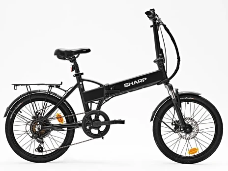Elektrinis sulankstomas dviratis Sharp Sharp Klapp/Falt E-Bike 250W variklis / programėlė / Black