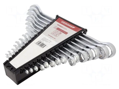 Wrench: combination spanner-set | double-sided | Plating: chromium