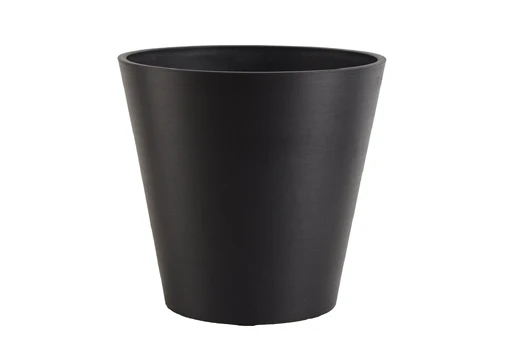 Vazonas Domoletti S-11T25, spw, Ø 25.5 cm, juodas