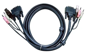 Aten, 2 x DVI-D, 2 x USB A, 4 x Audio, 2 x Mic, 5 m