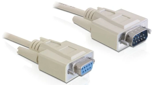 DELOCK Cable Serial Ext. SUB-D 9 1m St/Bu
