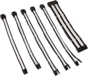 Kabelis Kolink Core Adept Braider Cable Extension Kit 24-pin male, 24-pin male, 0.3 m, balta/juoda