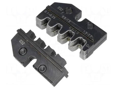 Crimping jaws | non-insulated terminals | 0.1÷2.5mm2
