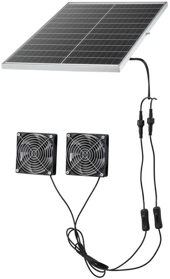 Saulės energija varomas ventiliatorius, 30 W