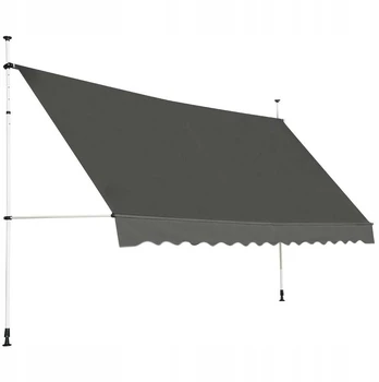 Promotions Balkono markizė, 395x120 cm, Pilka