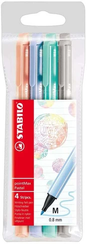 Stabilo Stabilo Point Max 4 stk. Pastel Sæt