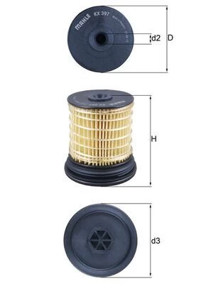 Kuro filtras KNECHT KX 397