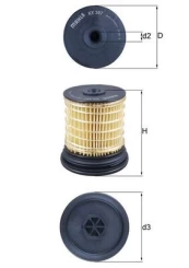 Kuro filtras KNECHT KX 397 kaina
