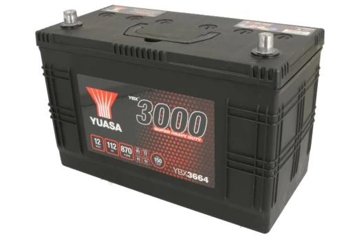 Akumuliatorius YUASA YBX3664 12V 112Ah 870A K+