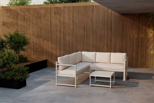 Venture Design Kampinė sofa Salvador rusvai gelsvas