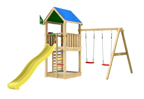 Žaidimo aikštelė Jungle Gym Lodge 2-Swing