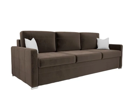 Trivietė sofa - lova AVANT DL, ruda