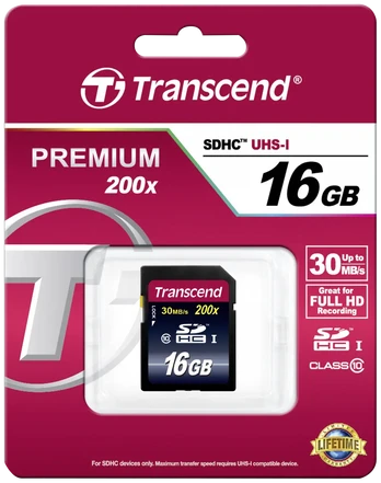 Transcend MEMORY SDHC 16GB/CLASS10 TS16GSDHC10 TRANSCEND