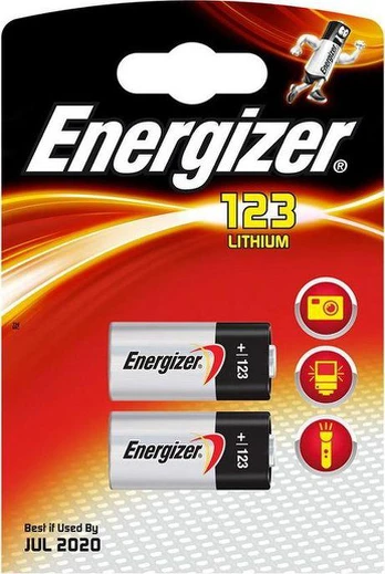 Energizer Baterija Photo CR123 2 vnt.