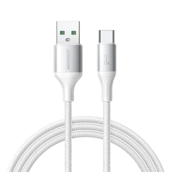 „Joyroom S-A28 Flash“ serijos 3A USB-A - USB-C laidas, 2 m, baltas